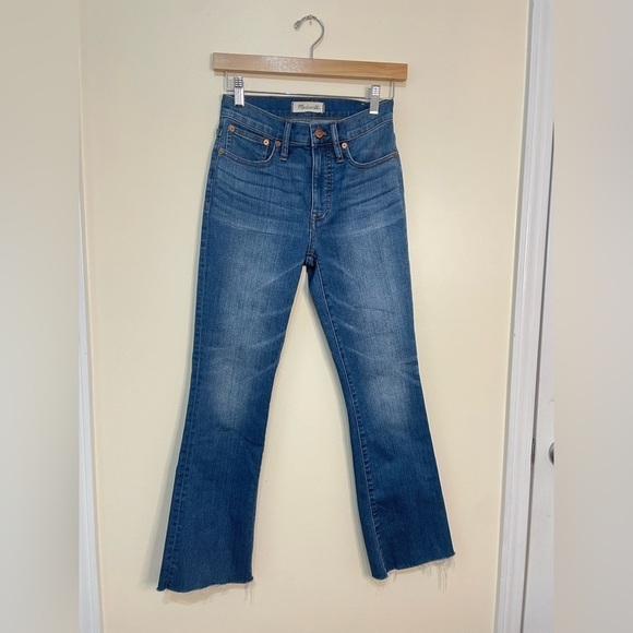 Madewell Cali Demi-Boot  Destructed-Hem Edition Women’s Jeans - Picture 5 of 15